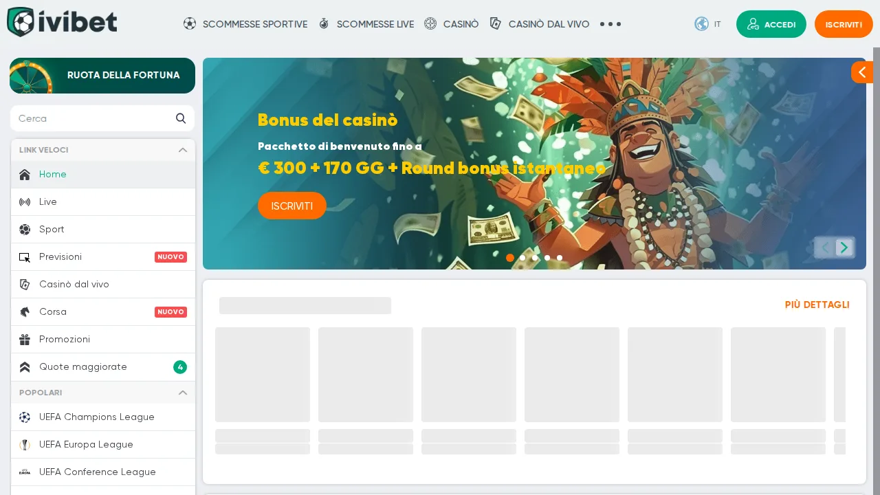Ivibet — schermata del sito Kahnawake Gaming Commission
